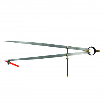 Compas à ressort porte crayon acier 500 mm