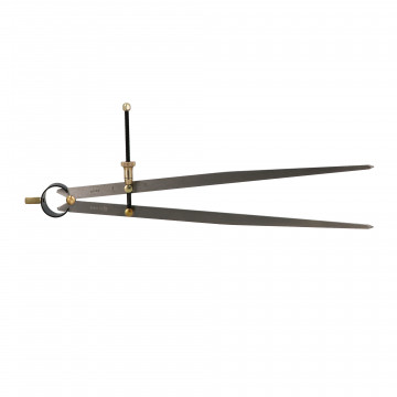 Compas droit à ressorts acier 300 mm avec pointes carbure