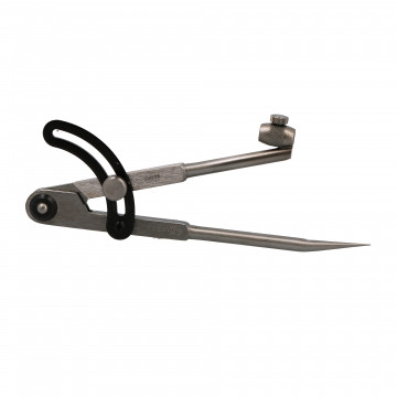 Compas à charnière 1/4 de cercle acier 190 mm avec porte crayon