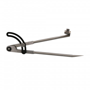 Compas à charnière 1/4 de cercle acier 250 mm avec porte crayon