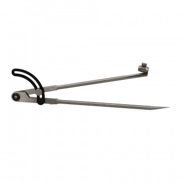 Compas à charnière 1/4 de cercle acier 300 mm avec porte crayon