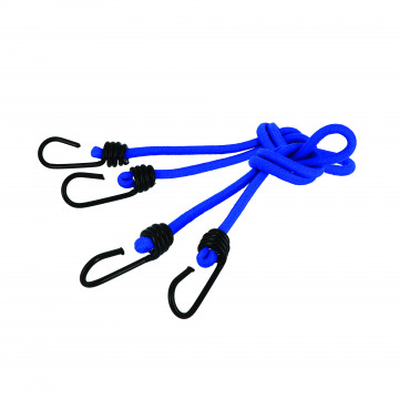 Tendeur élastique Ø 8mm avec crochet métal plastifié