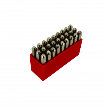 Alphabet à frapper endroit  - hauteur 3 mm