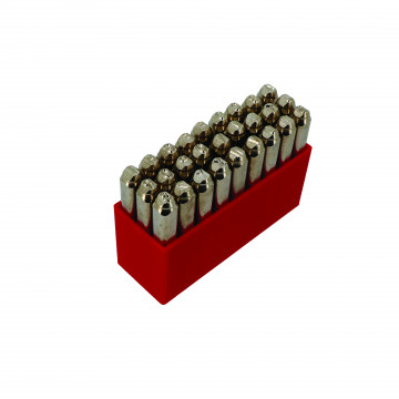 Alphabet à frapper endroit  - hauteur 5 mm