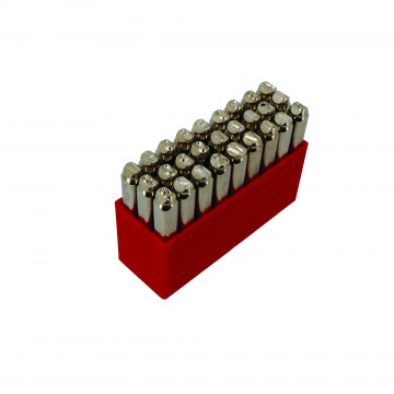 Alphabet à frapper endroit - hauteur 6 mm